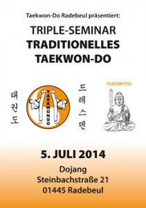 Triple-Seminar Taekwon-Do 5. Juli 2014